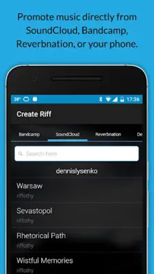 Riff Lite android App screenshot 1